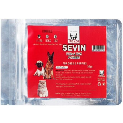 Ziggy Pupps Cat Sevin Flea &amp; Tick Powder For All Pets 50 gr