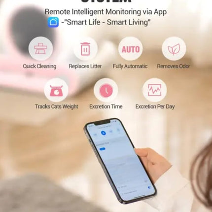 Ziggy Pupps Cat Smart Automatic Cat Litter Box Self Cleaning Wi Fi App Control Multi Cat Friendly