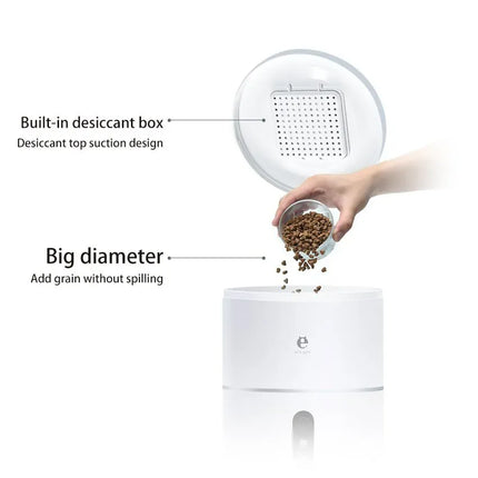 Ziggy Pupps Cat Smart Automatic Pet Feeder with Camera and App  4L