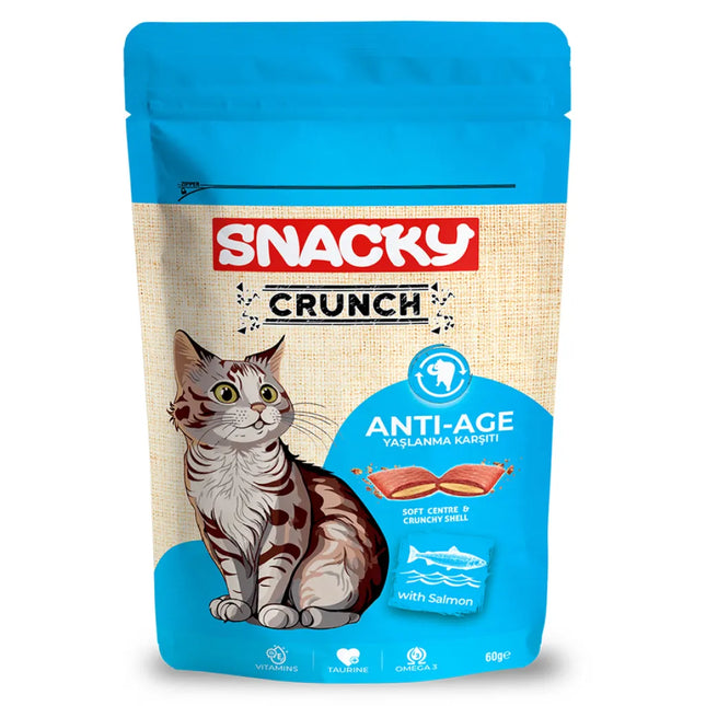 Ziggy Pupps Cat Snacky Crunchy Anti-Age Treat With Salmon 60 Gr