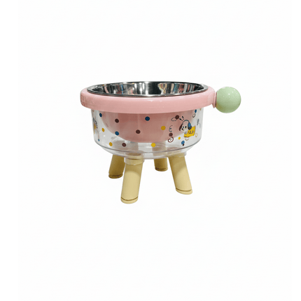 Ziggy Pupps Cat Stainless Steel Bowl Ideal For Food And Water Spill Proof Desing Non Slip Base 12 Mm