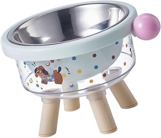 Ziggy Pupps Cat Stainless Steel Bowl Ideal For Food And Water Spill Proof Desing Non Slip Base 12 Mm