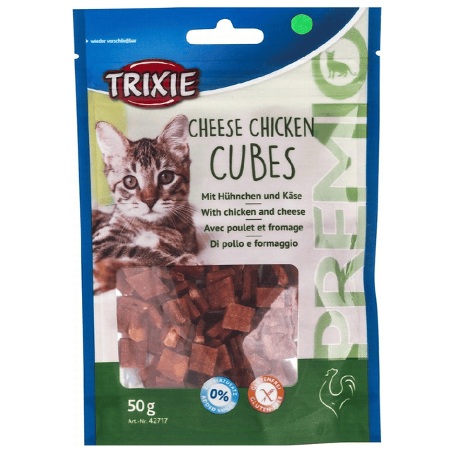 Ziggy Pupps Cat Trixie Cheese Chicken Cubes Cat Treats 50 gr