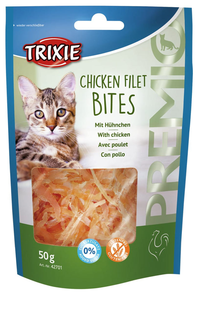 Ziggy Pupps Cat Trixie Premio Chicken Fillet Bites Cat Treats 50 gr