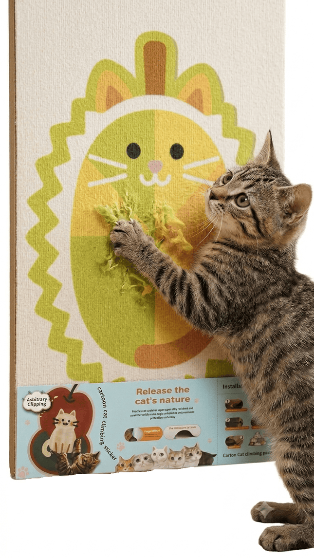 Ziggy Pupps Cat Wall Mounted Self Adhesive Cat Scratching Pad
