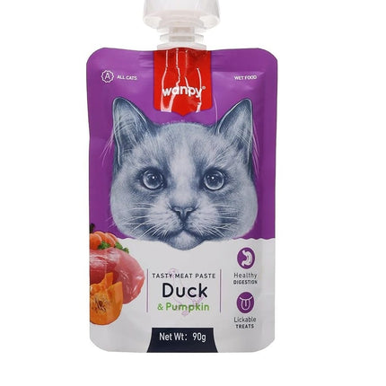 Ziggy Pupps Cat Wanpy Cat Treat Paste with Duck and Pumpkin 90 gr