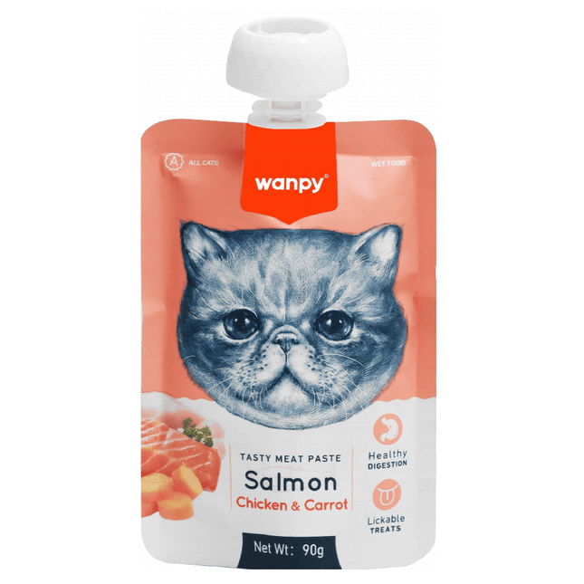 Ziggy Pupps Cat Wanpy Cat Treat Paste with Seafood and Chicken and Carrot 90 gr