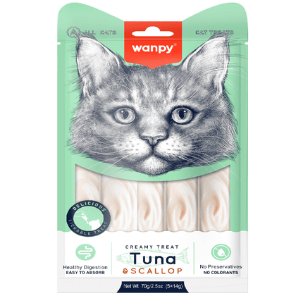 Ziggy Pupps Cat Wanpy Creamy Tuna And Scallop Treats 70 gr