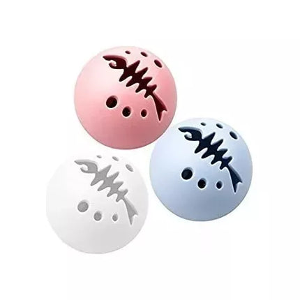 Ziggy Pupps Cat YuJaiMing Fish Bone Hollow Ball 3 Pcs