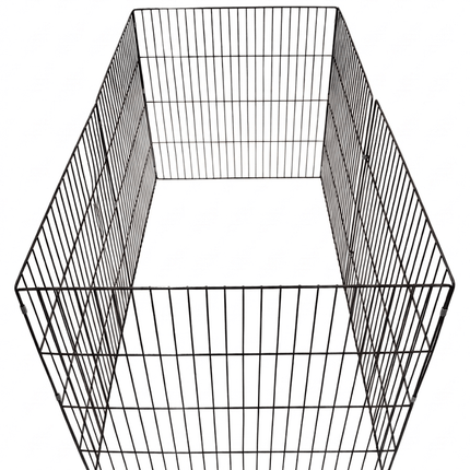 Ziggy Pupps Dog 6 Sided Dog Fence Playpen 70 cm Height 70 cm Panels Black