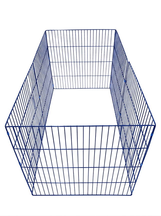 Ziggy Pupps Dog 6 Sided Dog Fence Playpen 70 cm Height 70 cm Panels Blue