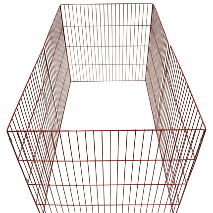 Ziggy Pupps Dog 6 Sided Dog Fence Playpen 70 cm Height 70 cm Panels red