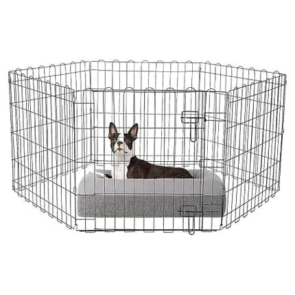 Ziggy Pupps Dog 6-Sided Metal Pet Playpen 58x58cm Panels Foldable Exercise Fence for Cats and Small Dogs