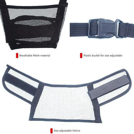 Ziggy Pupps Dog Adjustable Soft Mesh Muzzle for Puppies and Small Breeds Purple Comfort Fit XL