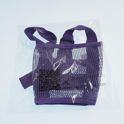 Ziggy Pupps Dog Adjustable Soft Mesh Muzzle for Puppies and Small Breeds Purple Comfort Fit XL