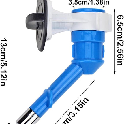 Ziggy Pupps Dog and cat Automatic Water Dispenser Nozzle for Cats And Dogs Blue