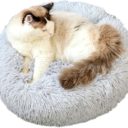 Ziggy Pupps Dog and cat Calming Donut Plush Pet Bed for Cats and Small Dogs 37 cm