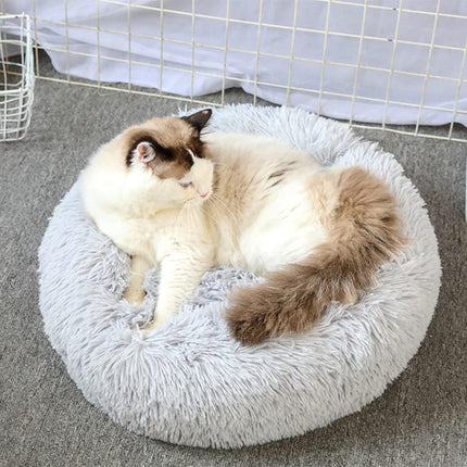 Ziggy Pupps Dog and cat Calming Donut Plush Pet Bed for Cats and Small Dogs 37 cm