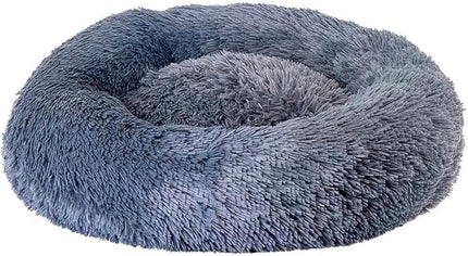 Ziggy Pupps Dog and cat Calming Donut Plush Pet Bed for Cats and Small Dogs 55 cm