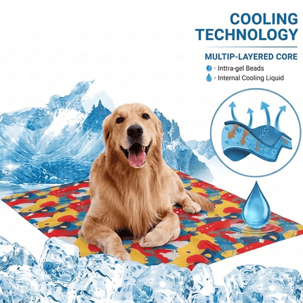 Ziggy Pupps Dog and cat Cooling Mat for Dogs and Cats Waterproof Cooling Bed 95×80 cm