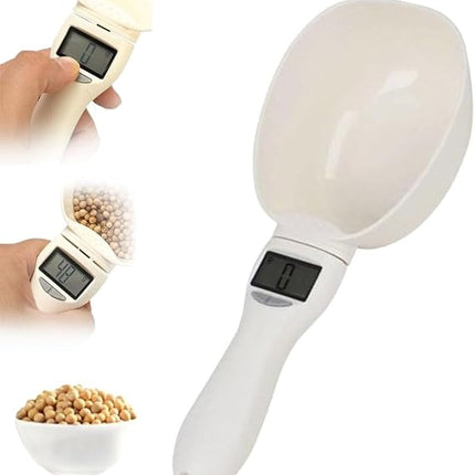 Ziggy Pupps Dog and cat Digital Pet Food Measuring Scoop Scale LCD Electronic Weight Scale Spoon for Dog and Cat Food