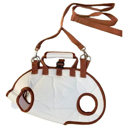 Ziggy Pupps Dog and cat Dog Carrier 2-in-1 Pet Carrier And Grooming Harness Medium 4-6.5 Kg