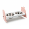 Ziggy Pupps Dog and cat Elevated Double Pet Bowl with Adjustable Tilted Stand