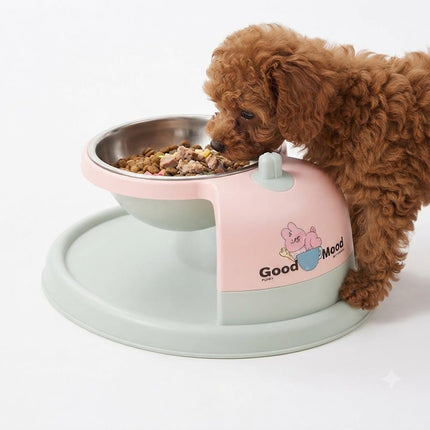 Ziggy Pupps Dog and cat Feeding Bowl for Cats and Small Dogs Pink