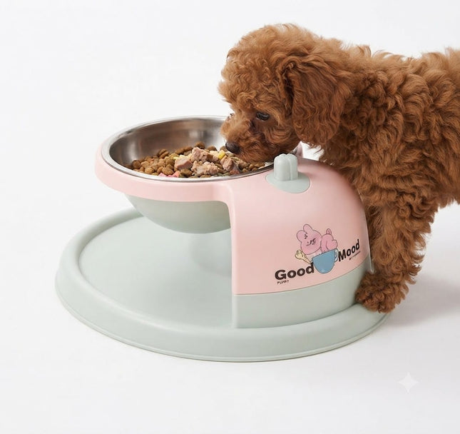 Ziggy Pupps Dog and cat Feeding Bowl for Cats and Small Dogs Pink