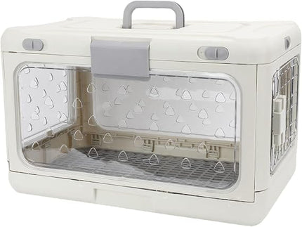 Ziggy Pupps Dog and cat Foldable Pet Travel Carrier Portable And Breathable Cage for Cats White