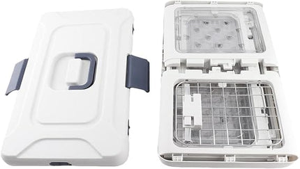 Ziggy Pupps Dog and cat Foldable Pet Travel Carrier Portable And Breathable Cage for Cats White