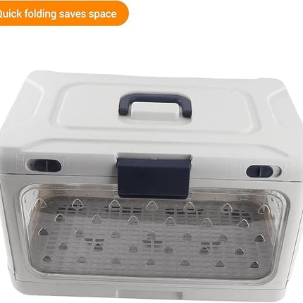 Ziggy Pupps Dog and cat Foldable Pet Travel Carrier Portable And Breathable Cage for Cats White
