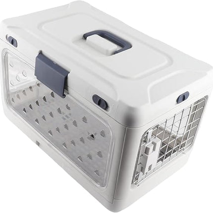Ziggy Pupps Dog and cat Foldable Pet Travel Carrier Portable And Breathable Cage for Cats White