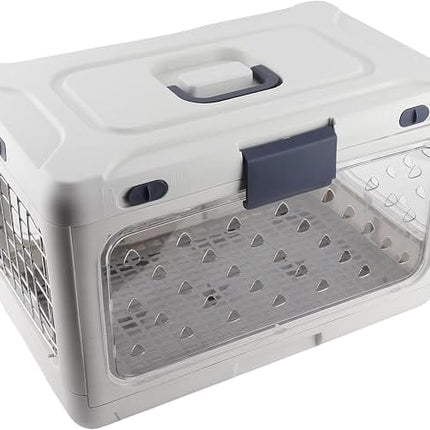 Ziggy Pupps Dog and cat Foldable Pet Travel Carrier Portable And Breathable Cage for Cats White