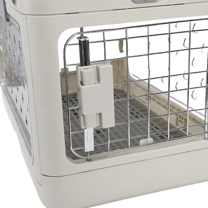 Ziggy Pupps Dog and cat Foldable Pet Travel Carrier Portable And Breathable Cage for Cats White