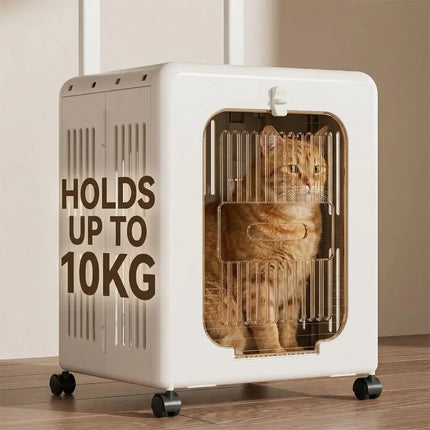 Ziggy Pupps Dog and cat Foldable Pet Trolley Case Portable Travel Carrier for Cats and Dogs Baby Blue