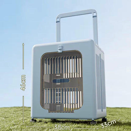 Ziggy Pupps Dog and cat Foldable Pet Trolley Case Portable Travel Carrier for Cats and Dogs Yellow