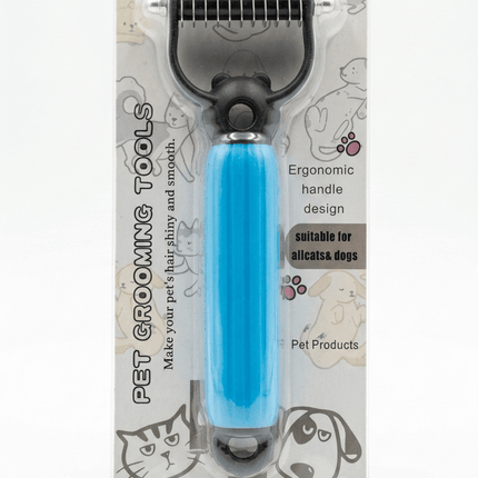 Ziggy Pupps Dog and cat Grooming Rake for Long Haired Pets  Removes Knots And Mats Safely