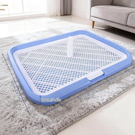 Ziggy Pupps Dog and cat Holder Mesh Pad Tray Doggie Toilet Potty Trainer Pee Pad Holder Dogs Blue Size 65 × 50 cm