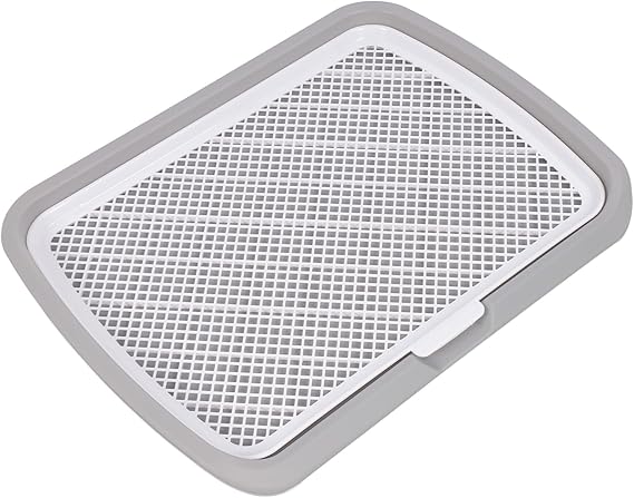 Ziggy Pupps Dog and cat Holder Mesh Pad Tray Doggie Toilet Potty Trainer Pee Pad Holder Dogs Gray