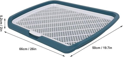 Ziggy Pupps Dog and cat Holder Mesh Pad Tray Doggie Toilet Potty Trainer Pee Pad Holder Dogs Teal Blue 66 × 50 cm