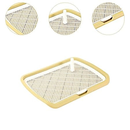 Ziggy Pupps Dog and cat Holder Mesh Pad Tray Doggie Toilet Potty Trainer Pee Pad Holder Dogs Yellow