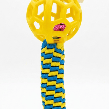Ziggy Pupps Dog and cat Interactive Toy  Braided Rope And Ball Toy for Pets