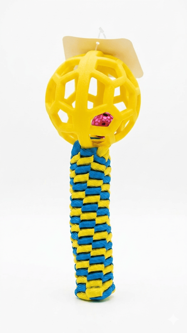 Ziggy Pupps Dog and cat Interactive Toy  Braided Rope And Ball Toy for Pets