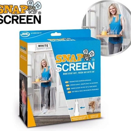 Ziggy Pupps Dog and cat JML Snap Screen Magnetic Door Mesh White Bugs Out Fresh Air In Size 100x200