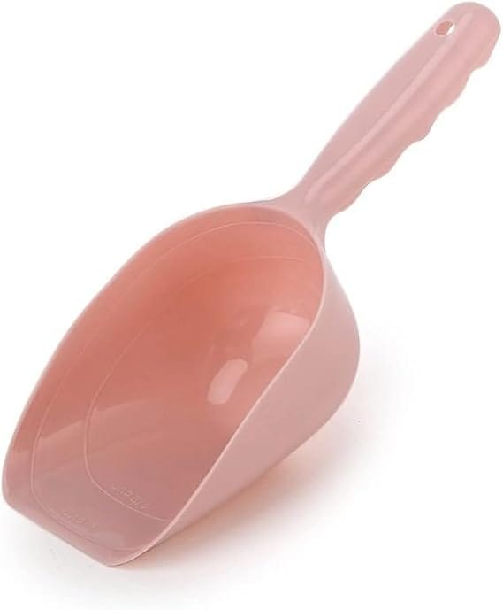 Ziggy Pupps Dog and cat Multifunctional Plastic Pet Food Scoop Large Capacity Feeding Shovel Pink