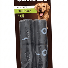Ziggy Pupps Dog and cat Orlando Dog Waste Bags 60 Scented Bags  Durable And Easy Tear 4 Rolls Pack