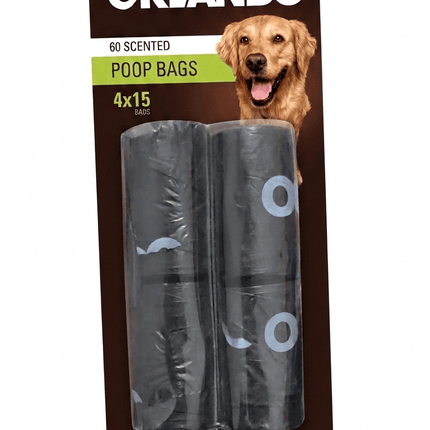 Ziggy Pupps Dog and cat Orlando Dog Waste Bags 60 Scented Bags  Durable And Easy Tear 4 Rolls Pack