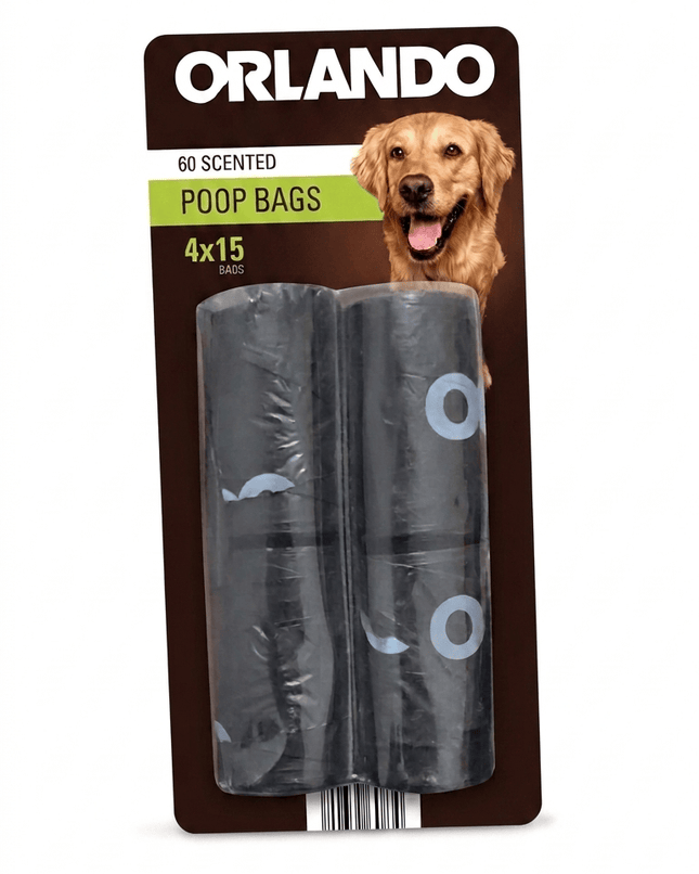 Ziggy Pupps Dog and cat Orlando Dog Waste Bags 60 Scented Bags  Durable And Easy Tear 4 Rolls Pack