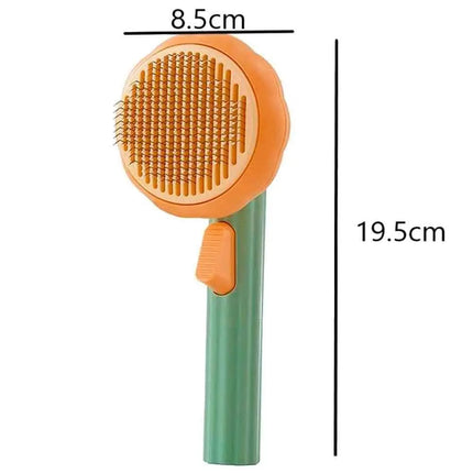 Ziggy Pupps Dog and cat Pet Brush for Cats And Dogs Self Cleaning Comb with Plastic Handle 19.5 × 8.5 cm